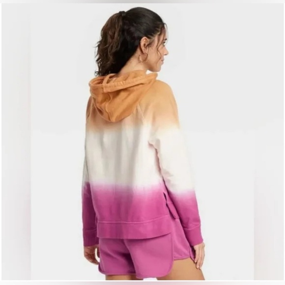 Universal Thread Plus Double Dip Dye Purple White Tan Sweatshirt Hoodie XXL - Picture 11 of 11